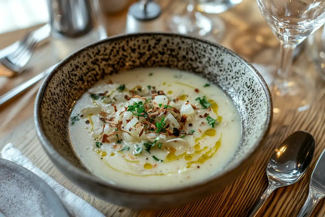dried onion in soup