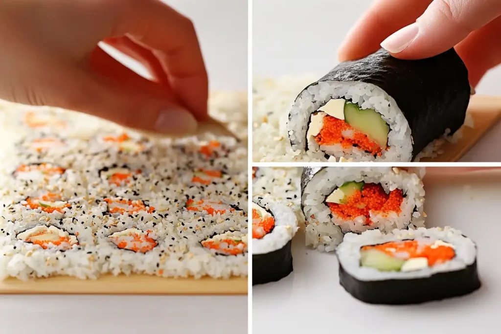 How to roll a spicy California roll at home