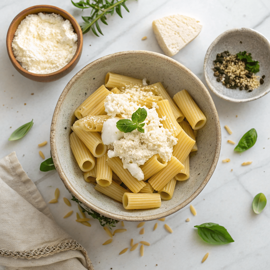 Ingredients for honeycomb pasta cake