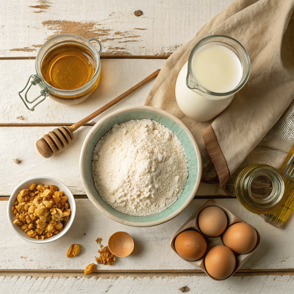 ingredients for honeycomb cupcakes