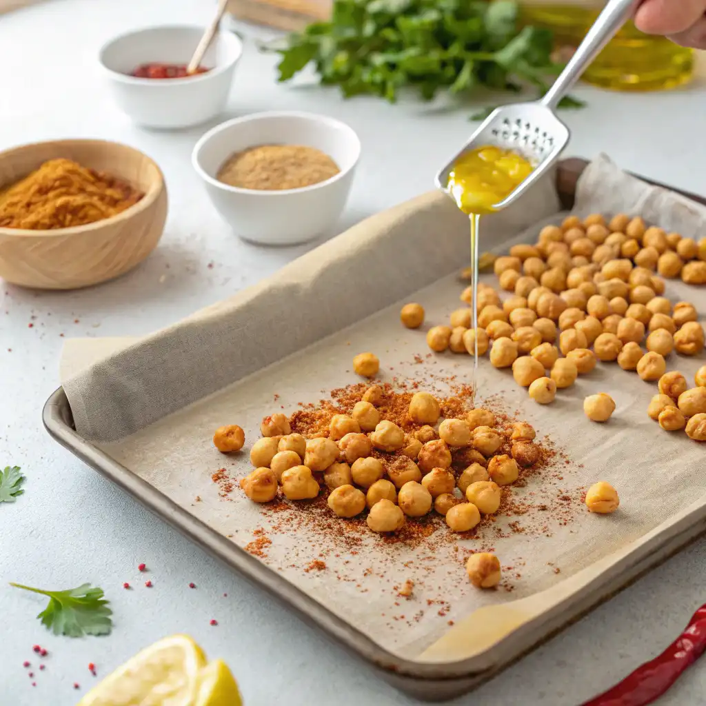 How to roast chickpeas, cook quinoa, assemble bowl